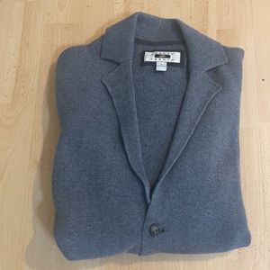 Joseph Abboud Grey Shawl Collar Cardigan Grey